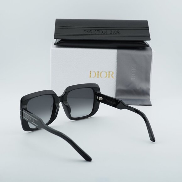 Dior DIORSIGNATURE S11F 14A1 Square Sunglasses - Black/Grey main image 9